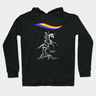 Never stop dreaming (transparent) Hoodie